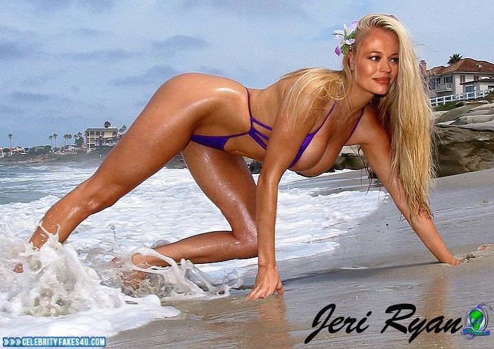 Celebrity Bikini - Jeri Ryan Beach Bikini Porn 001 Â« Celebrity Fakes 4U