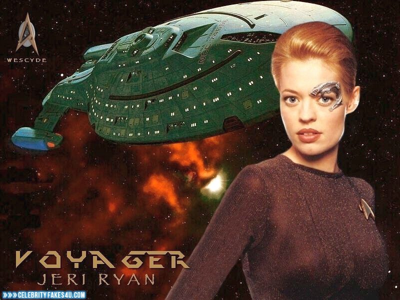 Jeri Ryan Fake, See-Thru, Star Trek, Tits, Porn