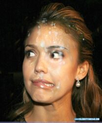 Jessica Alba Facial Cumshot Fake 003