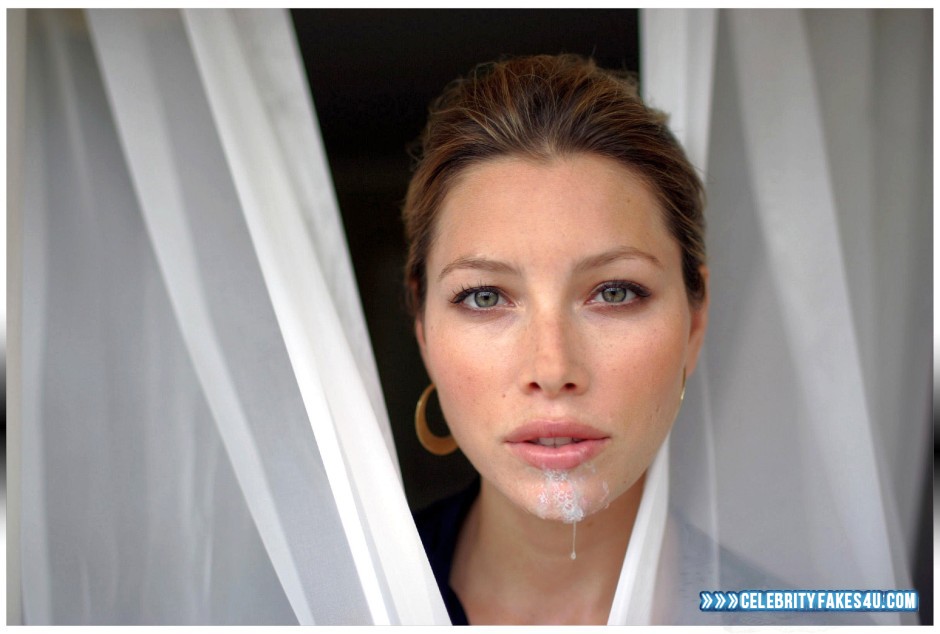 Jessica Biel Fake, Cum Facial, Cumshot, Porn