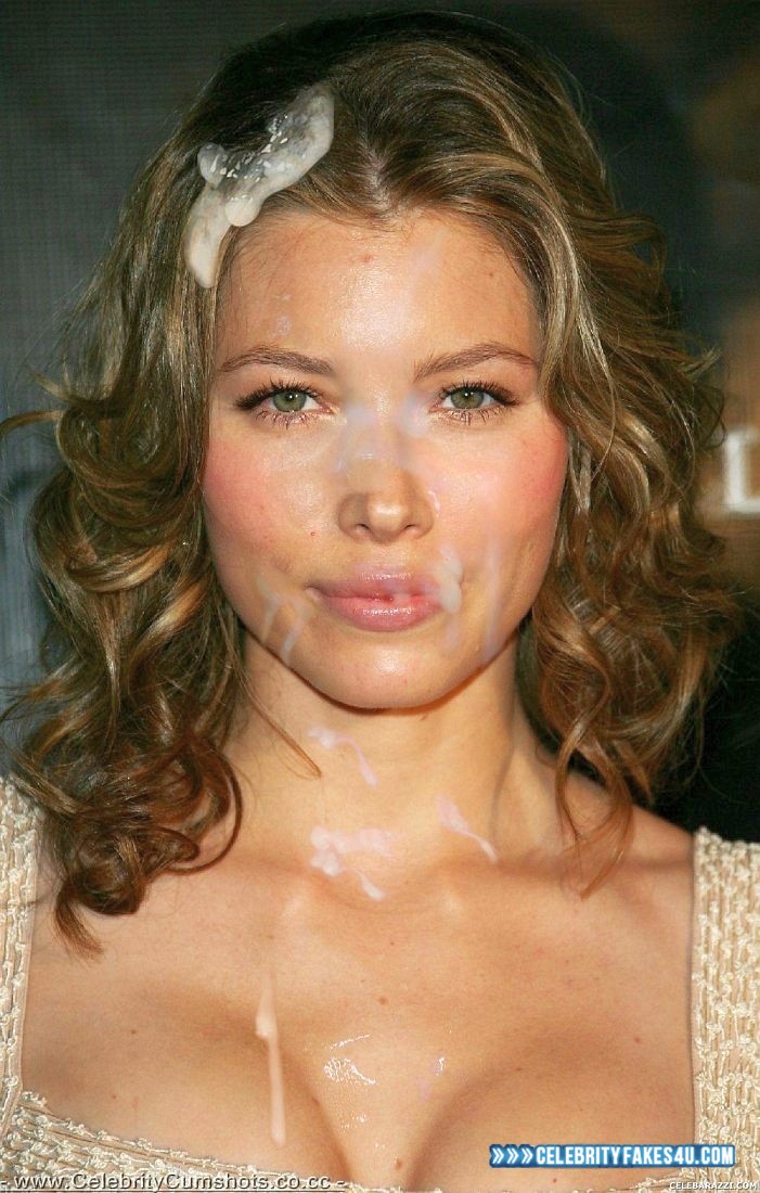 Jessica Biel Fake, Cum Facial, Cumshot, Porn