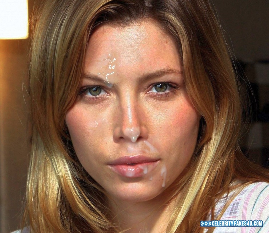 Jessica Biel Fake, Cum Facial, Cumshot, Horny, Porn