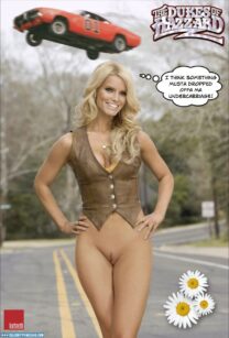 Jessica Simpson Pantieless The Dukes Of Hazzard Naked 001