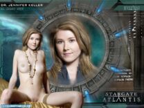 Jewel Staite Breasts Vagina Legs Spread Fake 001