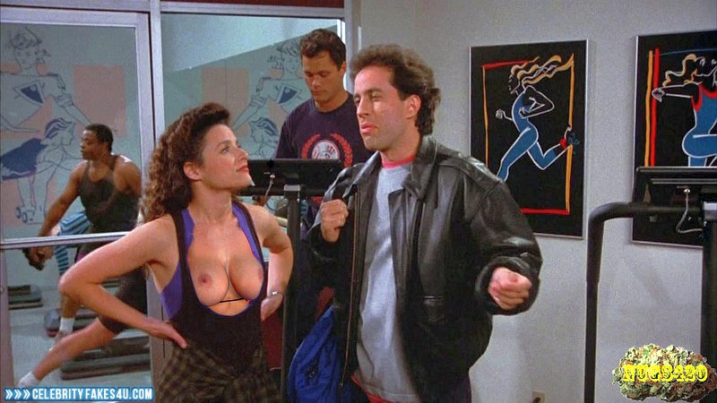 Julia Louis-Dreyfus Fake, Nude, Public, Seinfeld, Series, Tits, Porn