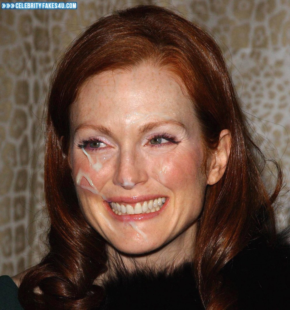 Julianne Moore Fake, Cum Facial, Cumshot, Porn