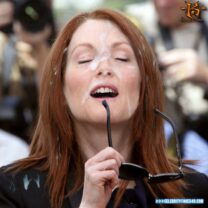 Julianne Moore Public Facial Cumshot 001