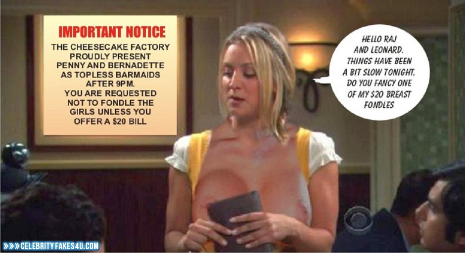 Kaley Cuoco Fake, Big Bang Theory, Captioned, Nude, Series, Tits, Porn