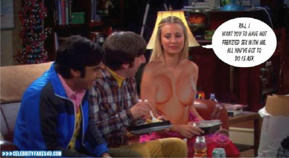 Kaley Cuoco Fake, Big Bang Theory, Captioned, Nude, Series, Tits, Porn