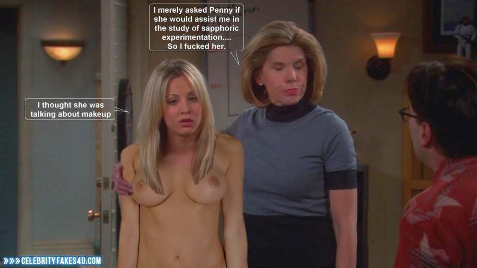 Kaley Cuoco Fake, Blonde, Captioned, Nude, Tits, Porn