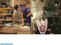 Kaley Cuoco Boobs Squeezed Big Bang Theory Fake 001