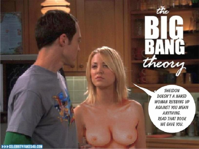 Kaley Cuoco Fake, Big Bang Theory, Blonde, Captioned, Horny, Nude, Series, Tits, Porn