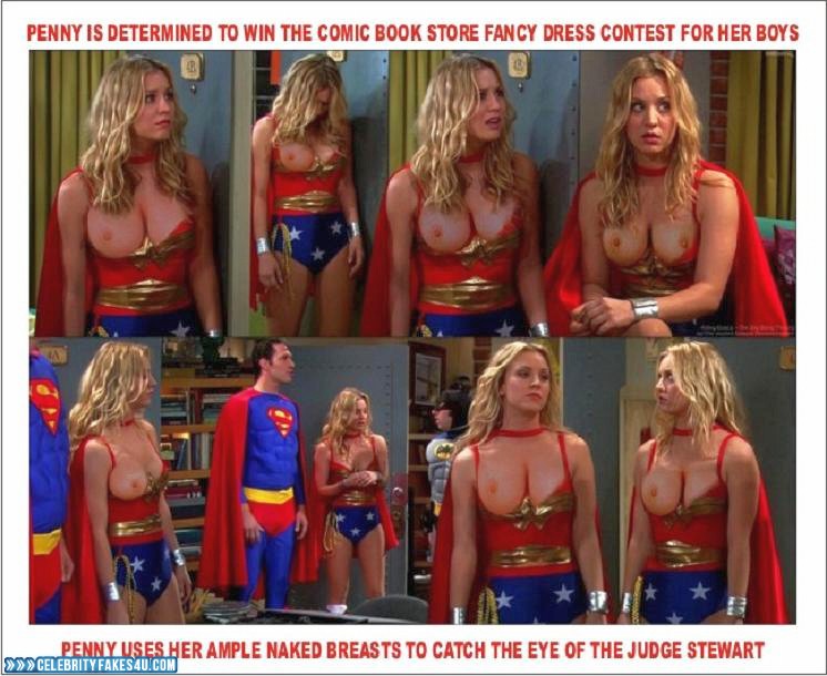 Kaley Cuoco Fake, Big Bang Theory, Nude, Series, Tits, Porn