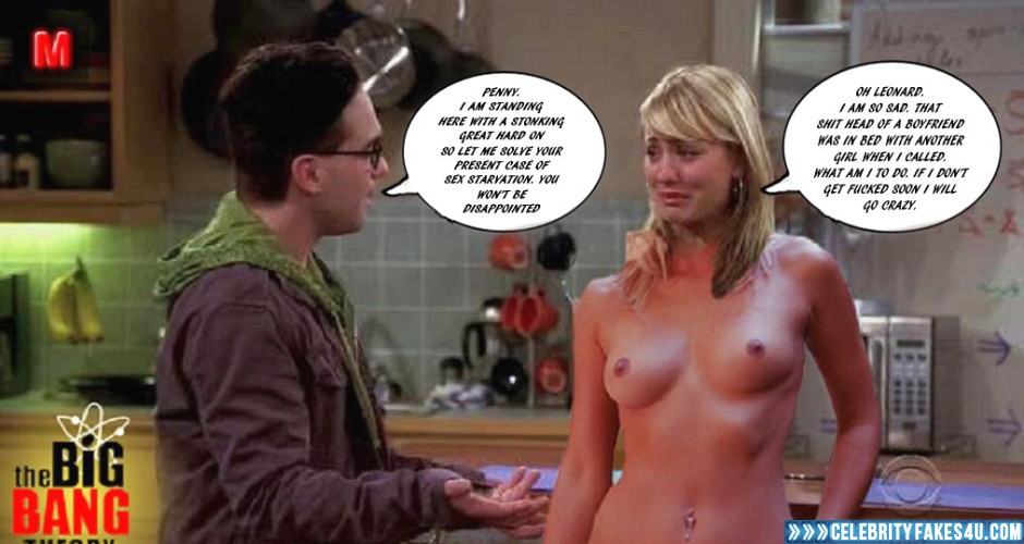 Kaley Cuoco Fake, Big Bang Theory, Blonde, Captioned, Nude, Series, Tits, Porn