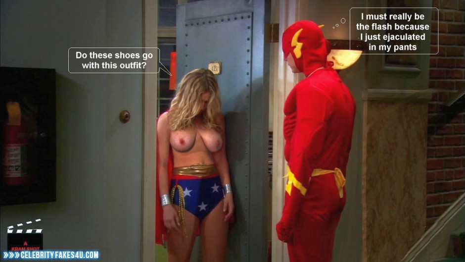 Kaley Cuoco Fake, Big Bang Theory, Blonde, Captioned, Costume, Nude, Series, Tits, Porn