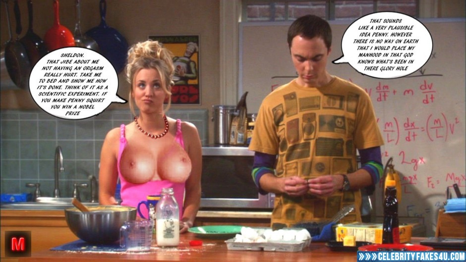 Kaley Cuoco Fake, Big Bang Theory, Captioned, Flashing Tits, Series, Tits, Porn