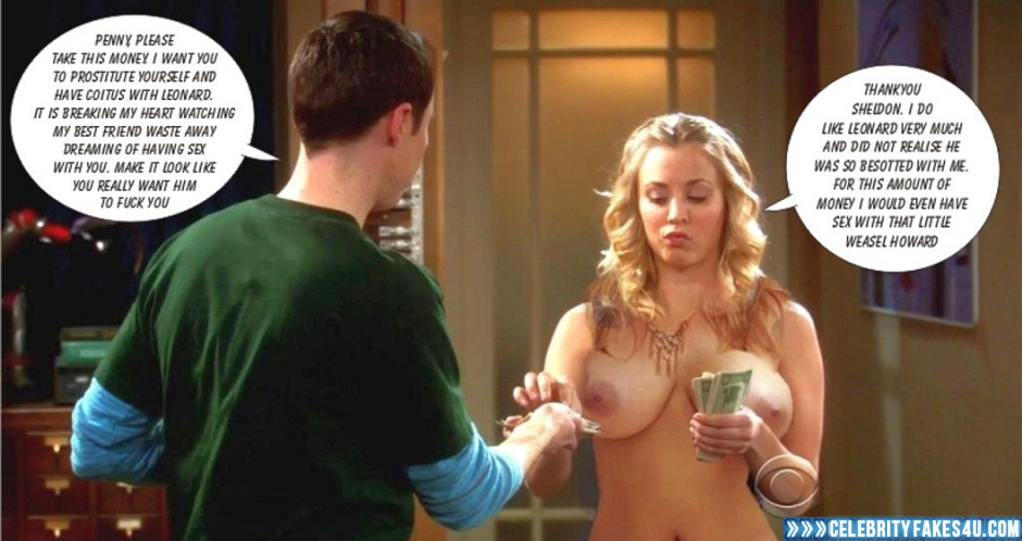 Kaley Cuoco Fake, Big Bang Theory, Big Tits, Blonde, Captioned, Series, Tits, Porn