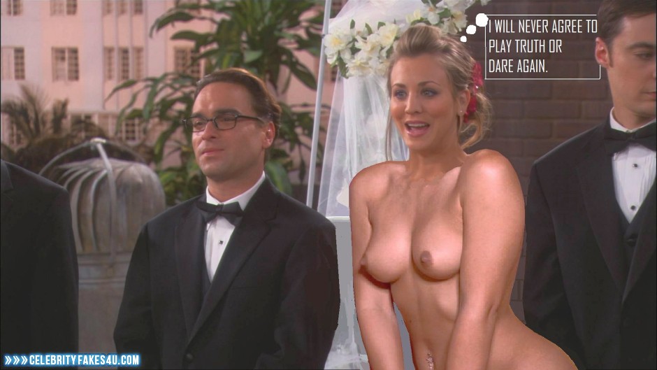 Kaley Cuoco Fake, Big Bang Theory, Captioned, Series, Tits, Very Nice Tits, Porn