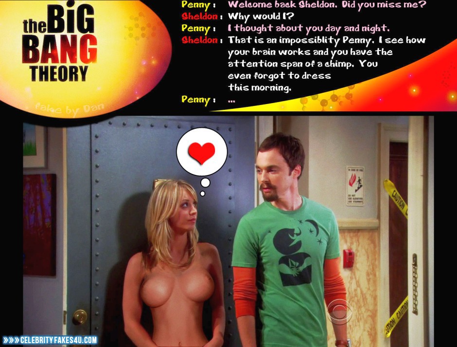 Kaley Cuoco Fake, Big Bang Theory, Captioned, Series, Tits, Very Nice Tits, Porn