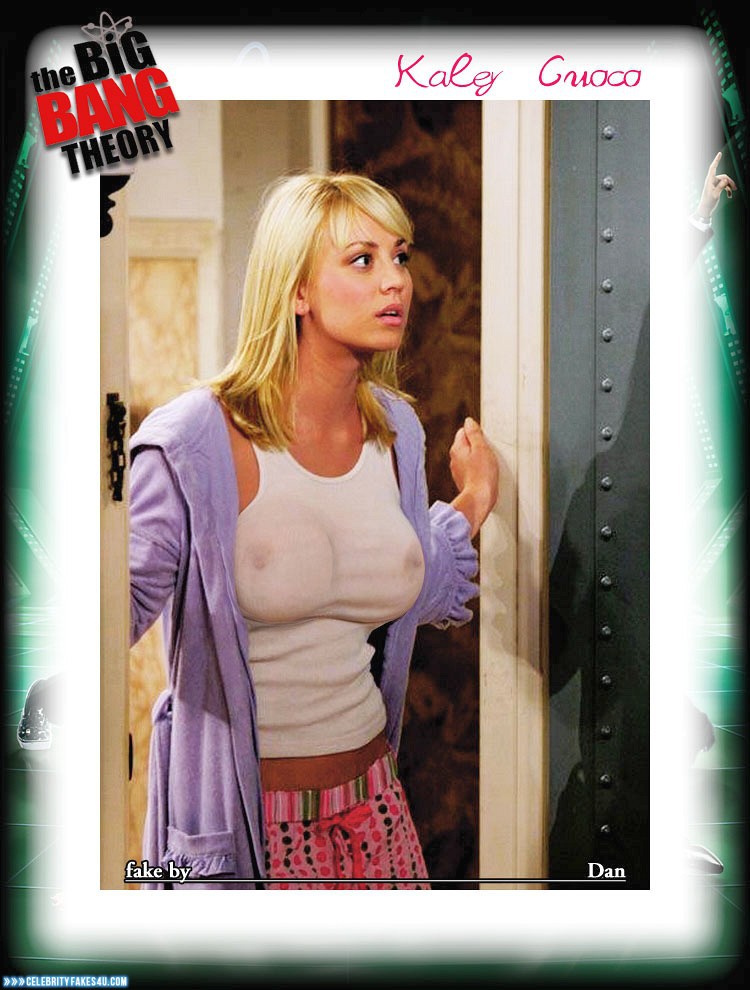 Kaley Cuoco Fake, Big Bang Theory, Blonde, Nude, See-Thru, Series, Tits, Porn