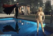 Kaley Cuoco Superman Great Tits Naked Fake 001