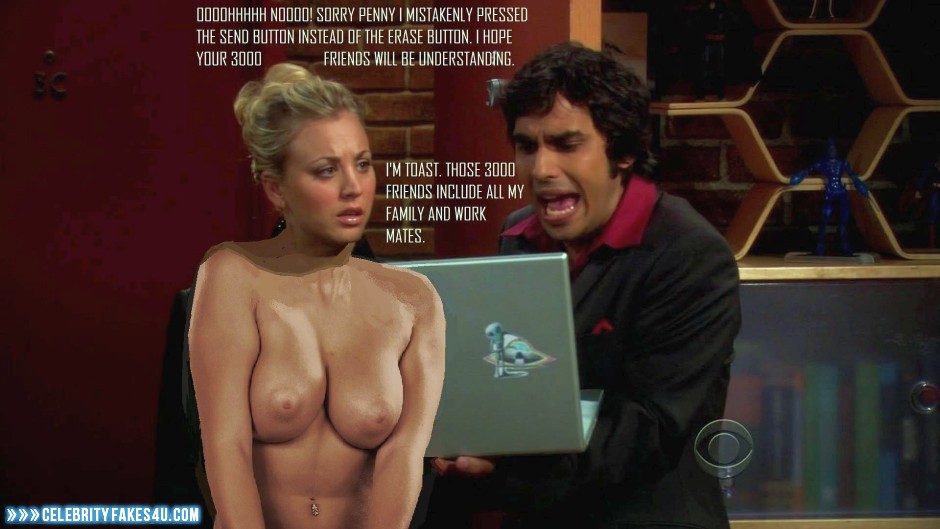 Kaley Cuoco Fake, Big Bang Theory, Captioned, Nude, Series, Tits, Porn