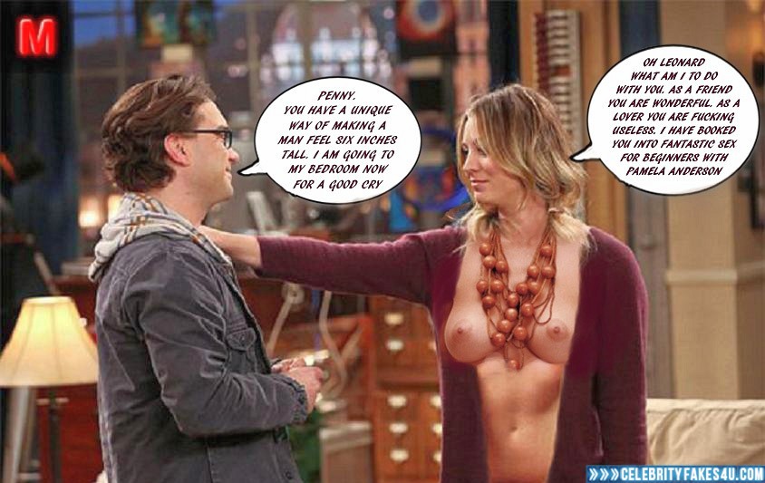 Kaley Cuoco Fake, Big Bang Theory, Captioned, Nude, Series, Tits, Porn