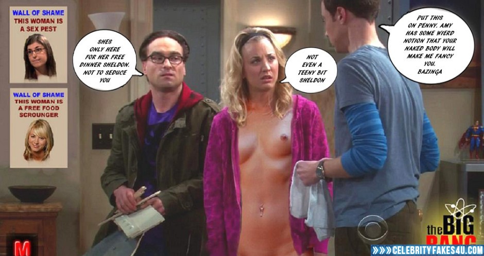 Kaley Cuoco Fake, Big Bang Theory, Captioned, Nude, Series, Tits, Porn