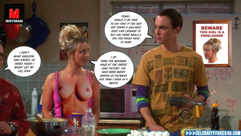 Kaley Cuoco Fake, Big Bang Theory, Captioned, Nude, Series, Tits, Porn