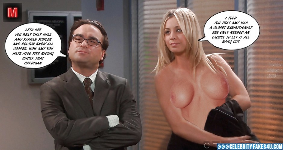 Kaley Cuoco Fake, Big Bang Theory, Captioned, Series, Tits, Topless, Porn