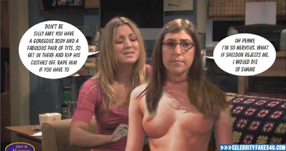 Kaley Cuoco Fake, Big Bang Theory, Captioned, Series, Tits, Topless, Porn