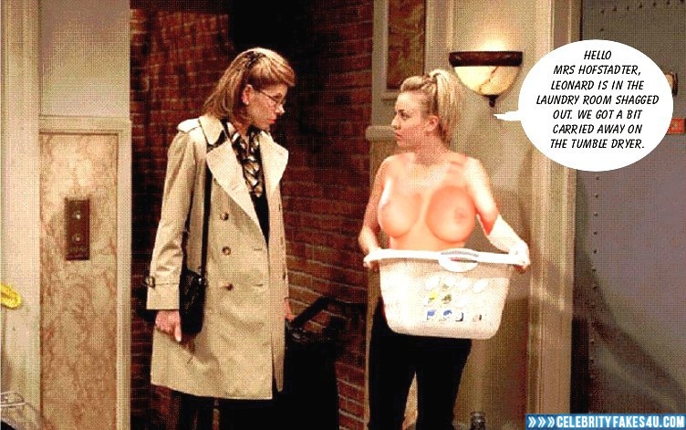 Kaley Cuoco Fake, Big Bang Theory, Captioned, Series, Tits, Topless, Porn