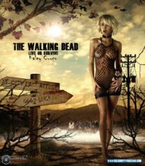 Kaley Cuoco Walking Dead Lingerie Fake 001