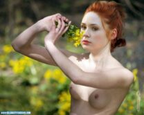 Karen Gillan Boobs Outdoors Porn Fake 001