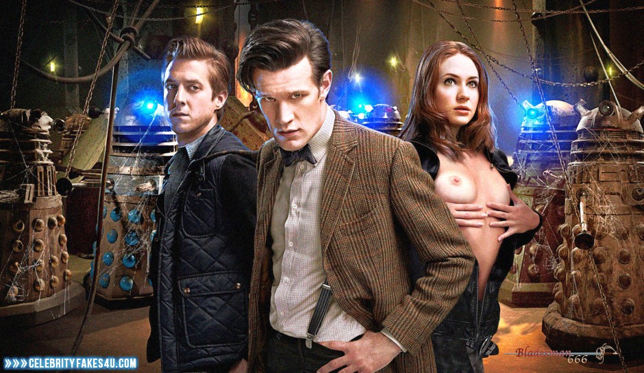 Karen Gillan Fake, Doctor Who, Horny, Series, Squeezing Breasts, Tits, Porn