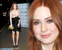 Karen Gillan Breasts Public Porn Fake 001