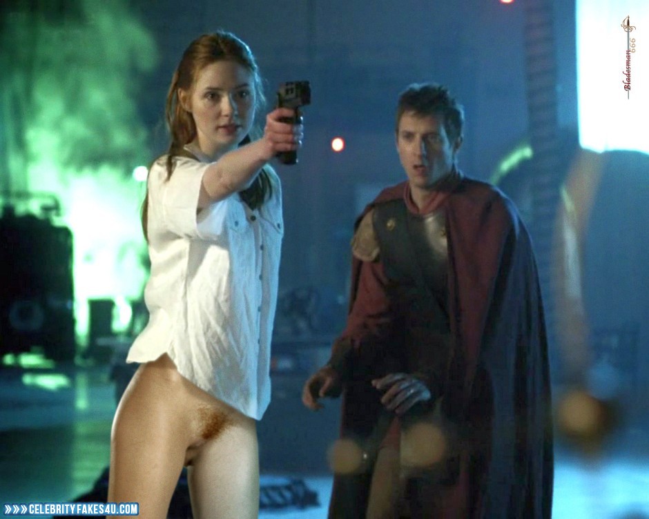 Karen Gillan Fake, Nude, Pantiless, Sexy Legs, Porn