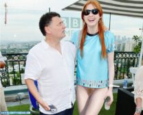 Karen Gillan No Panties Public Fake 001