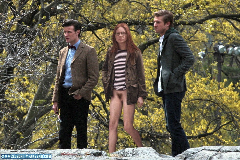 Karen Gillan Fake, Doctor Who, Nude, Outdoor, Pantiless, Series, Porn