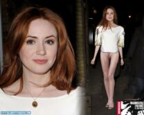 Karen Gillan Pantiless Public Porn Fake 001