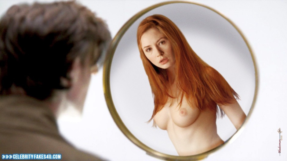 Karen Gillan Fake, Readhead, Tits, Very Nice Tits, Porn