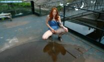 Karen Gillan Pissing Public Porn Fake 001