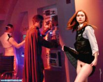 Karen Gillan Vagina Upskirt Hairy Pussy Fake 001