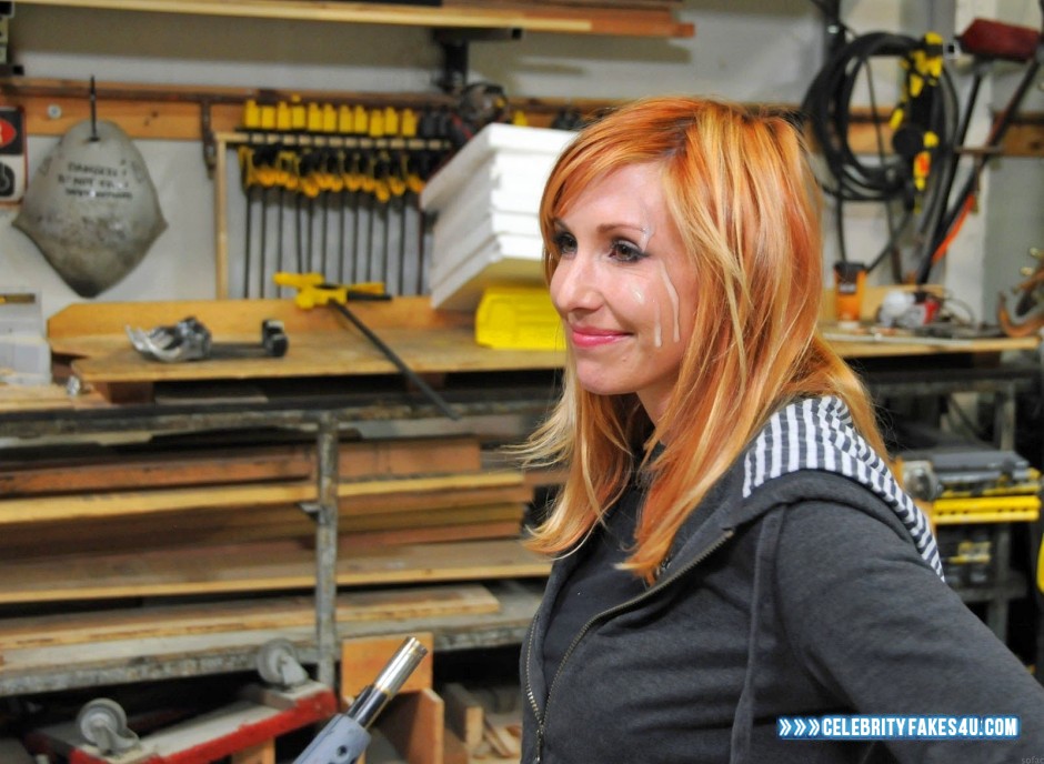 Kari Byron Fake, Cum Facial, Cumshot, MythBusters, Readhead, Series, Porn