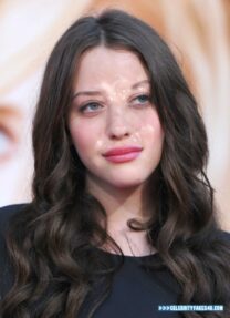 Kat Dennings Public Cum Facial Fake 001