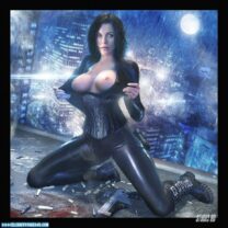 Kate Beckinsale Flashing Tits Underworld Porn 001