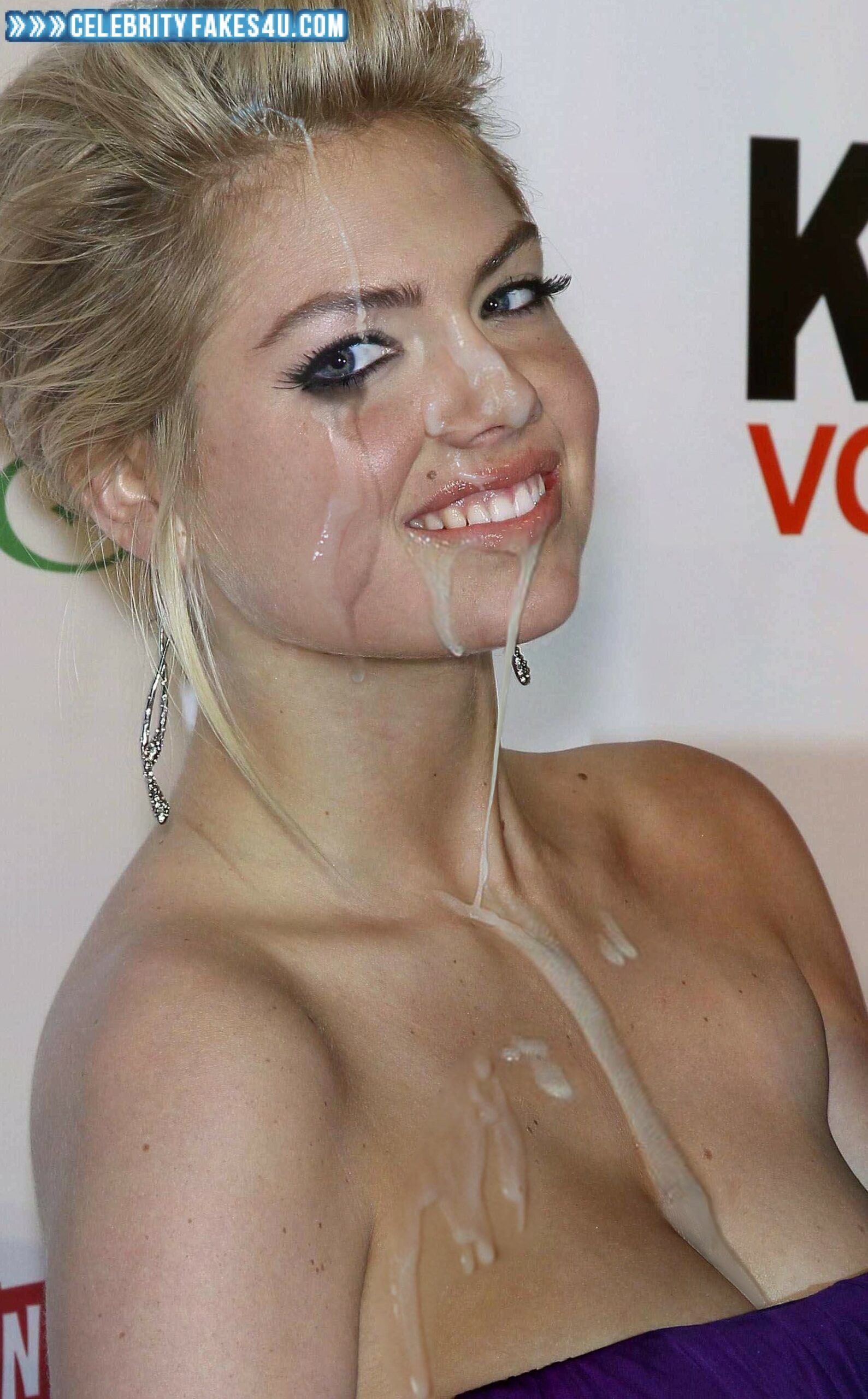 Kate Upton Fake, Cum Facial, Cumshot, Public, Porn