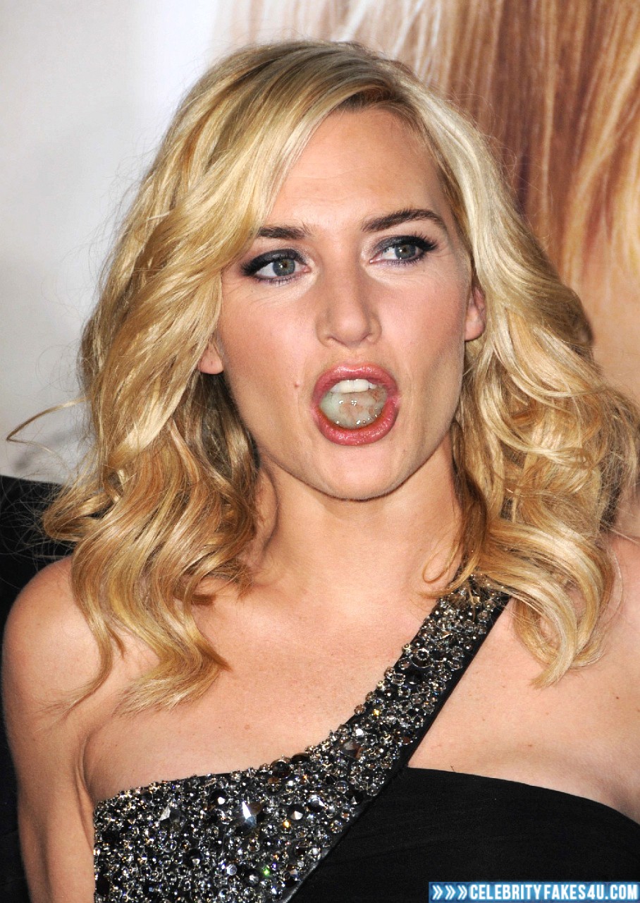 Swallow Cum Blonde - Kate Winslet Blonde Swallows Cum Porn 001 Â« Celebrity Fakes 4U