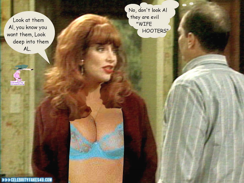 Katey Sagal Fake, Bra, Captioned, Married... with Children (TV Series), See-Thru, Porn