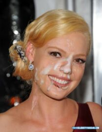 Katherine Heigl Cum Facial 001